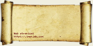 Nina Debeljak vizit kartica